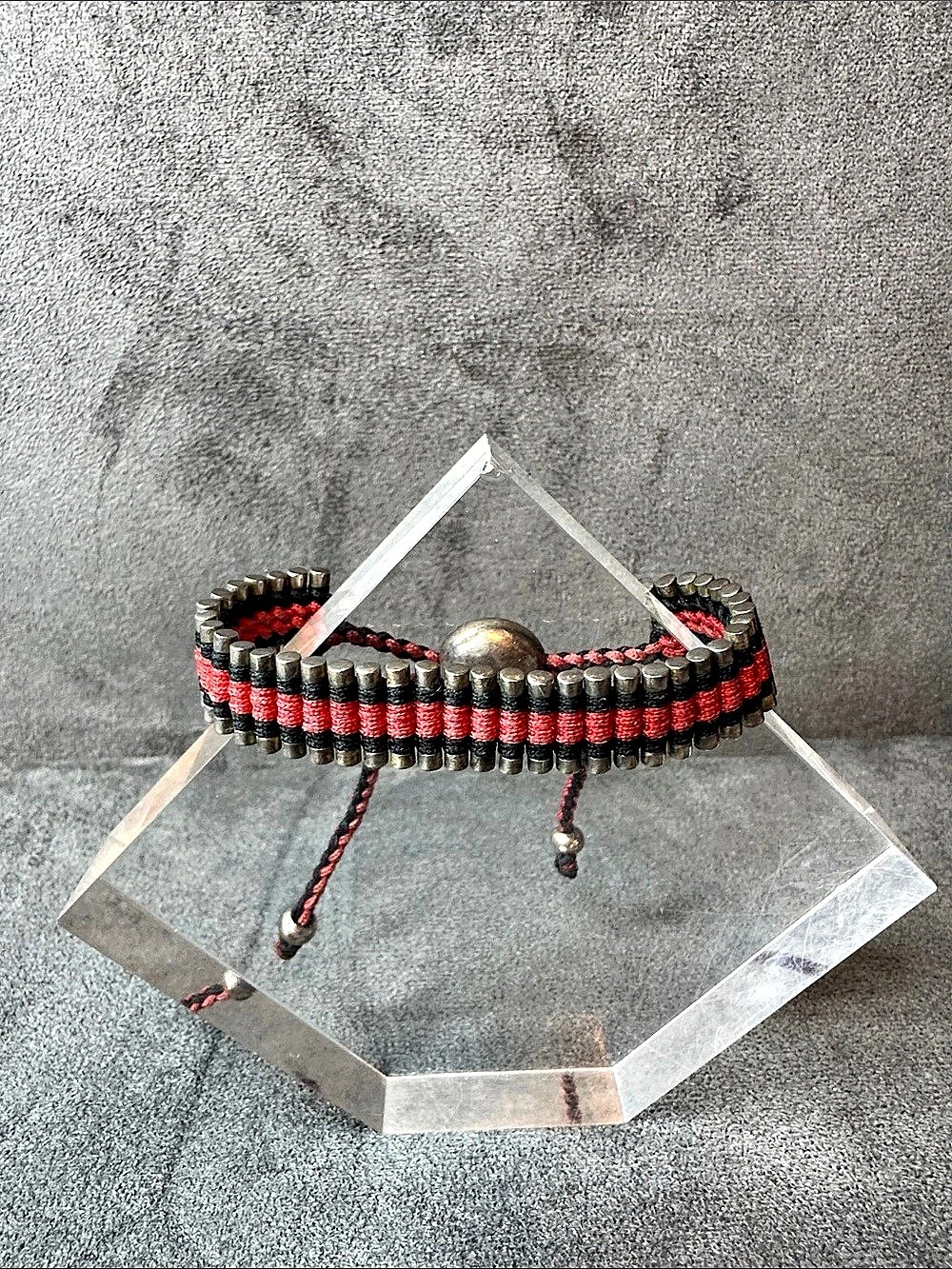 Links of London One X One Friendship Bracelet Red & Black